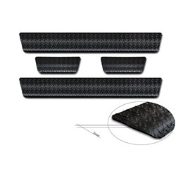 Sill trims for Toyota Aygo X I 2022- | Black Aluminum Ribbed