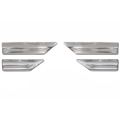 Listwy progowe do Lexus RX 2023- | Srebrny Stal nierdzewna