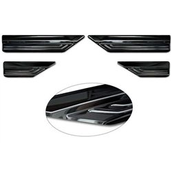 Sill trims for Lexus NX 2021- | Black chrome Stainless steel