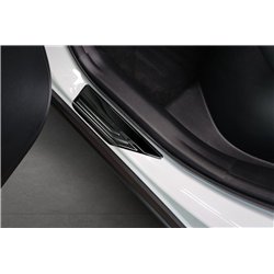 Listwy progowe do Lexus NX 2021- | Czarny chrom Stal nierdzewna