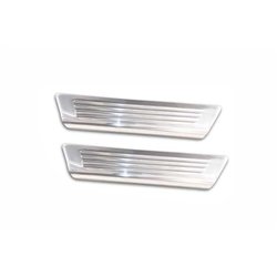 Rear sill trims for Hyundai Tucson 2020- | Silver Stainless steel