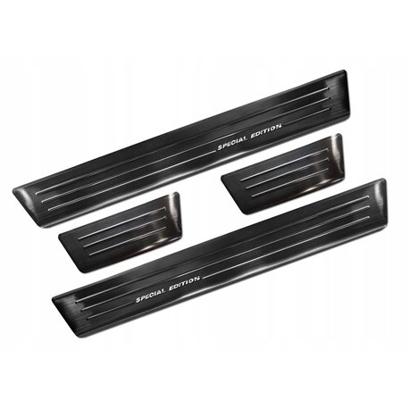 Sill trims for Ford EcoSport FL 2017-2022 Black Stainless steel