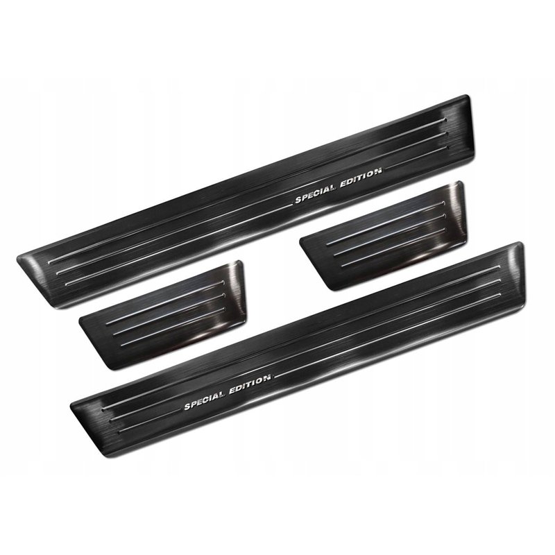 Sill trims for Ford EcoSport FL 2017-2022 Black Stainless steel