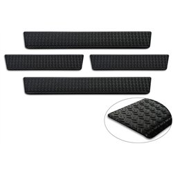 Sill trims for Ford Ranger IV 2023- Black Aluminum Ribbed