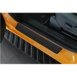 Sill trims for Ford Ranger IV 2023- Black Aluminum Ribbed
