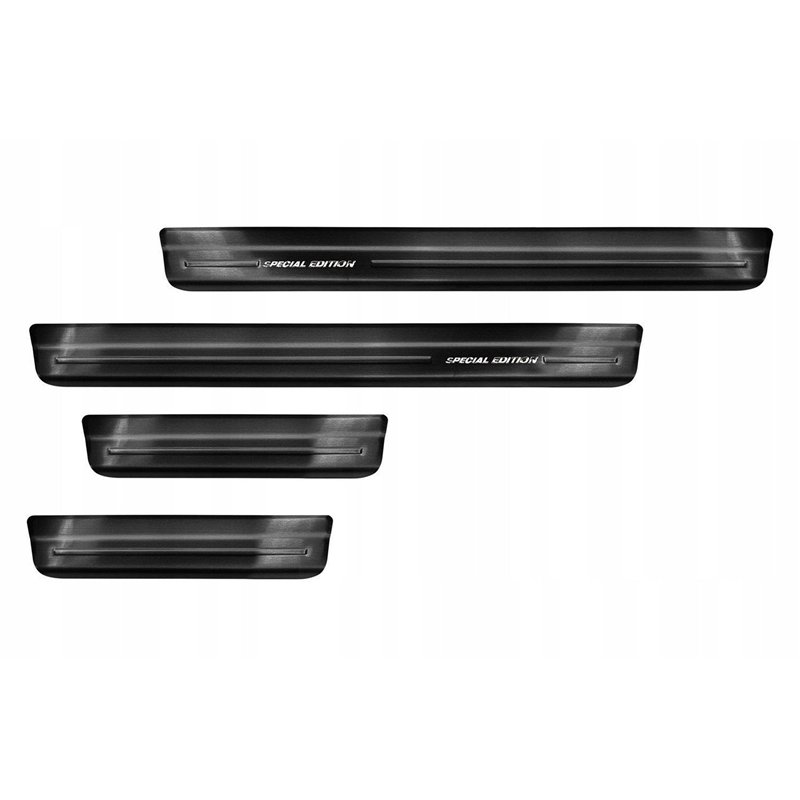 Sill trims for Mazda CX-30 2019- | Black Stainless steel Brushed