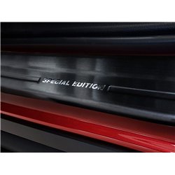 Sill trims for Mazda CX-30 2019- | Black Stainless steel Brushed