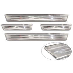 Sill trims for Mazda CX-30 2019- | Silver Stainless steel Brushed