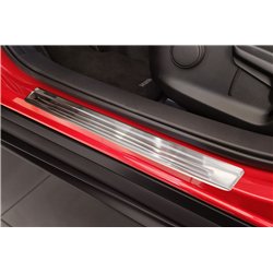 Sill trims for Mazda CX-30 2019- | Silver Stainless steel Brushed