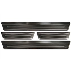 Sill trims for Mazda CX-60 2022- | Black Stainless steel Brushed