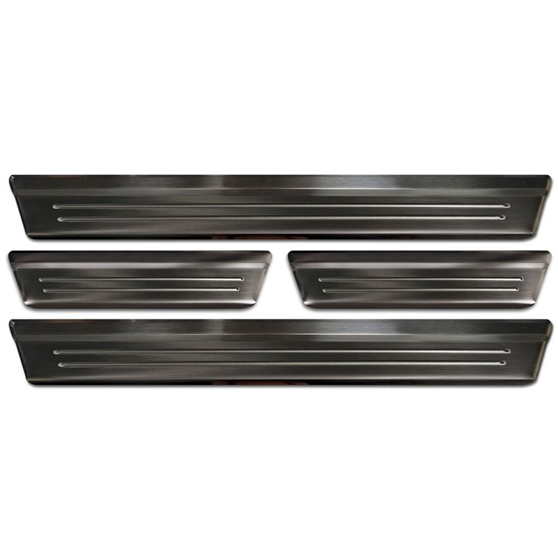 Sill trims for Mazda CX-60 2022- | Black Stainless steel Brushed