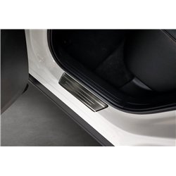 Listwy progowe do Mazda CX-60 2022- | Czarny Stal nierdzewna