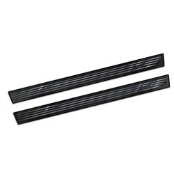 Universal front sill trims for product | Black Aluminum Shiny