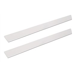 Universal front sill trims for product | Black Aluminum Shiny