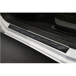Universal front sill trims for product | Black Aluminum Shiny