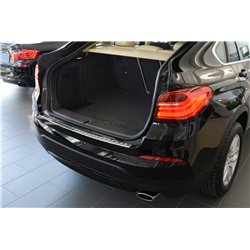 Rear bumper trim for BMW X4 2014-2018 | Silver Stainless steel