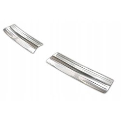 Rear bumper trim for KIA Soul EV 2014-2019 | Stainless steel