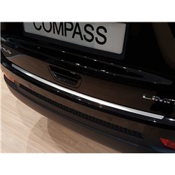 Rear bumper trim for Jeep Compass 2017- Silver Stainless steel