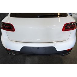 Rear bumper trim for Porsche Macan 2014- | Silver Stainless steel