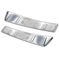 Rear bumper trim for Volvo XC40 2018- Silver Stainless steel