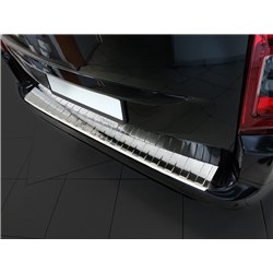 Rear bumper trim for Fiat Doblo 2022- | Silver Stainless steel
