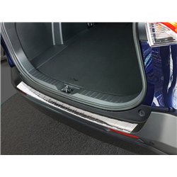 Rear bumper trim for Toyota RAV4 2019- | Silver Stainless steel