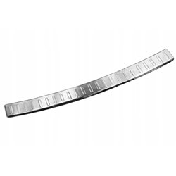 Rear bumper trim for BMW X3 FL 2014-2017 | Silver Stainless steel