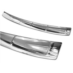 Rear bumper trim for BMW X1 2015-2022 | Silver Stainless steel