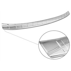 Rear bumper trim for Audi Q3 2018- | Silver Stainless steel