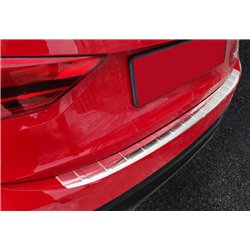 Rear bumper trim for Audi Q3 2018- | Silver Stainless steel