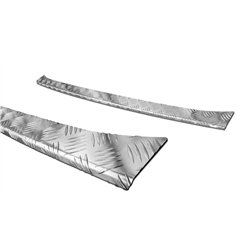 Rear bumper trim for Mercedes Sprinter 2018- Silver Aluminum