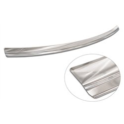 Rear bumper trim for Porsche Cayenne 2017- Silver Stainless steel