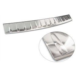 Rear bumper trim for Mercedes EQS 2022- | Silver Stainless steel