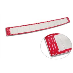 Rear bumper trim for Mercedes EQS 2022- | Silver Stainless steel