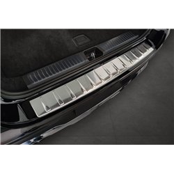 Rear bumper trim for Mercedes EQS 2022- | Silver Stainless steel