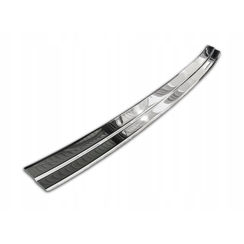 Rear bumper trim for Audi Q7 2015- | Silver Stainless steel