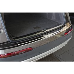 Rear bumper trim for Audi Q7 2015- | Silver Stainless steel