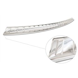 Rear bumper trim for BMW iX3 2021- | Silver Stainless steel