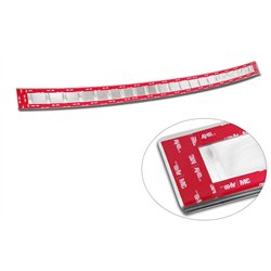 Rear bumper trim for Mercedes GLC 2022- | Silver Stainless steel