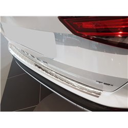 Rear bumper trim for SEAT Ateca 2016- Silver Stainless steel