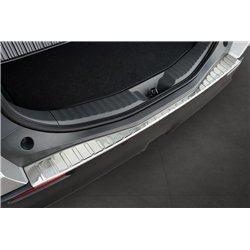 Rear bumper trim for Toyota bZ4X 2022- | Silver Stainless steel