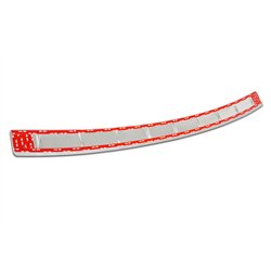 Rear bumper trim for BAIC Beijing 3 2019- | Stainless steel