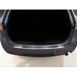 Nakładka z zagięciem na zderzak (stal szczotkowana) Mazda 6 Kombi GH