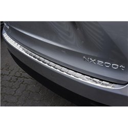 Rear bumper trim for Lexus NX 2014-2021 | Silver Stainless steel