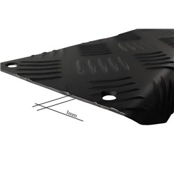 Footrest plate for Toyota Corolla Cross 2022- Black Aluminum