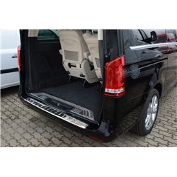 Rear bumper trim for Mercedes Vito 2014- | Chrome Stainless steel