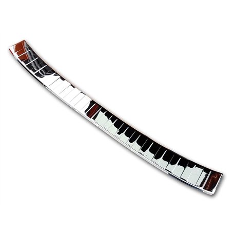 Rear bumper trim for Volkswagen VW T-Roc 2017- | Stainless steel