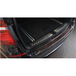 Rear bumper trim for BMW X3 FL 2014-2017 | Black Stainless steel