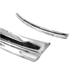 Rear bumper trim for Porsche Cayenne 2017- Chrome Stainless steel