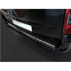 Rear bumper trim for Opel Combo 2018- | Graphite Stainless steel